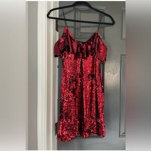 Nwot red sequin Swiftie dress